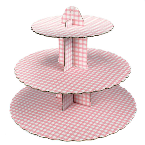 SOP001D soporte cupcakes minicupcakes rosa