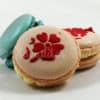 macaron personalizado con diseño de temática navideña