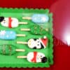 cake pop en forma de paleta con decoracion navideña
