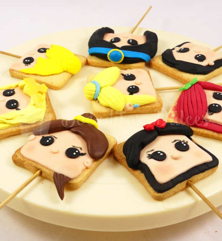galletas princesas Disney con palo