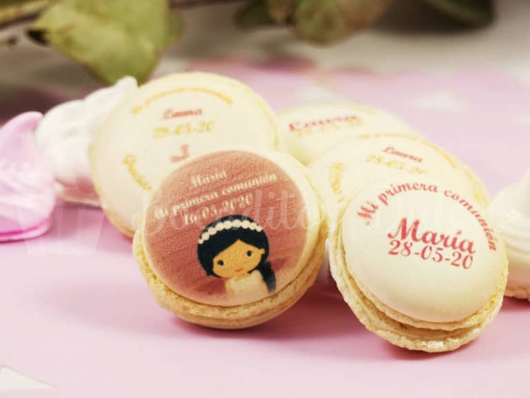macarons personalizados modelo niña