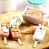paletas de distintos modelos comunión niña