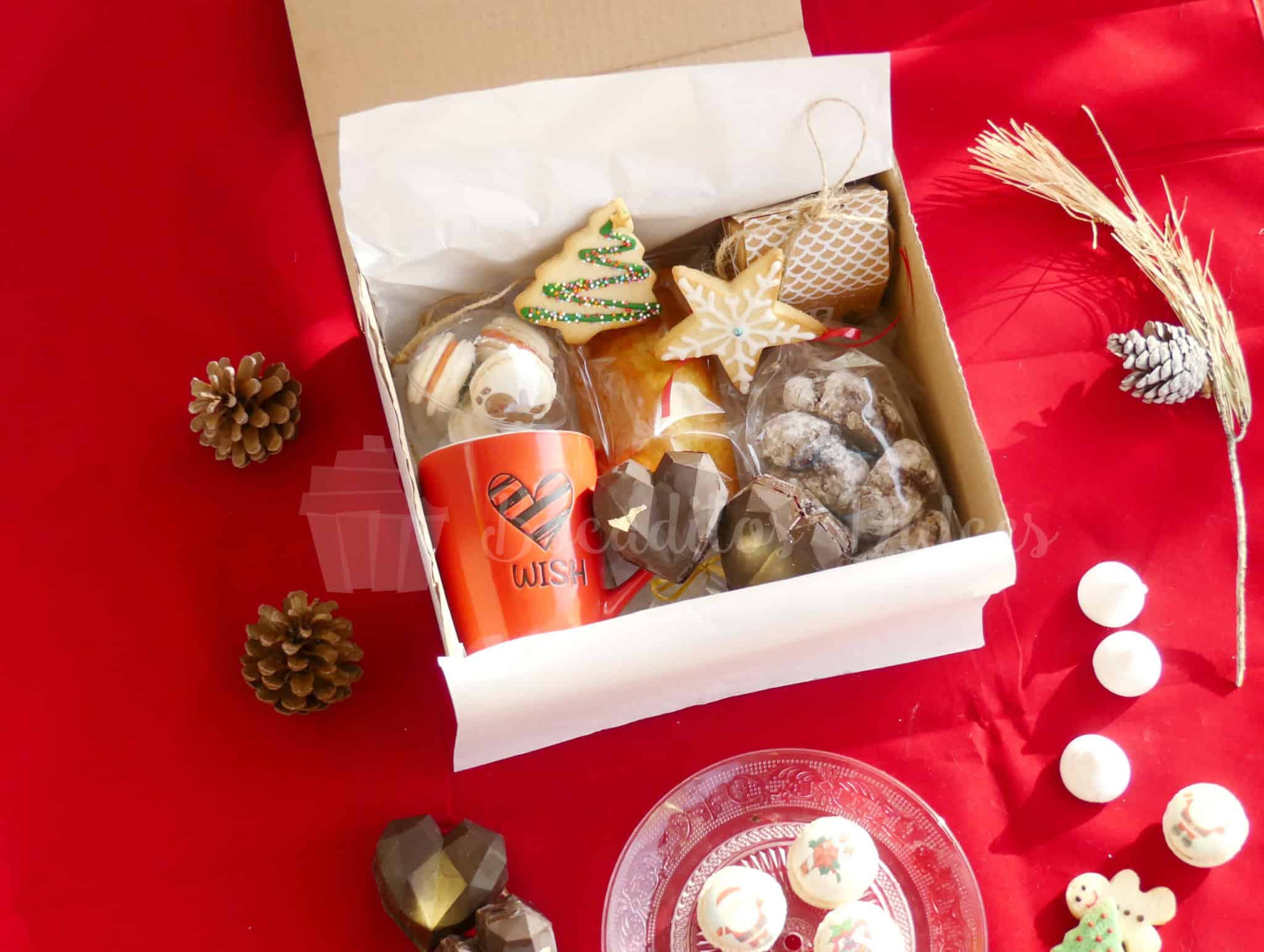 Caja Regalo Para Navidad Bocaditos Dulces