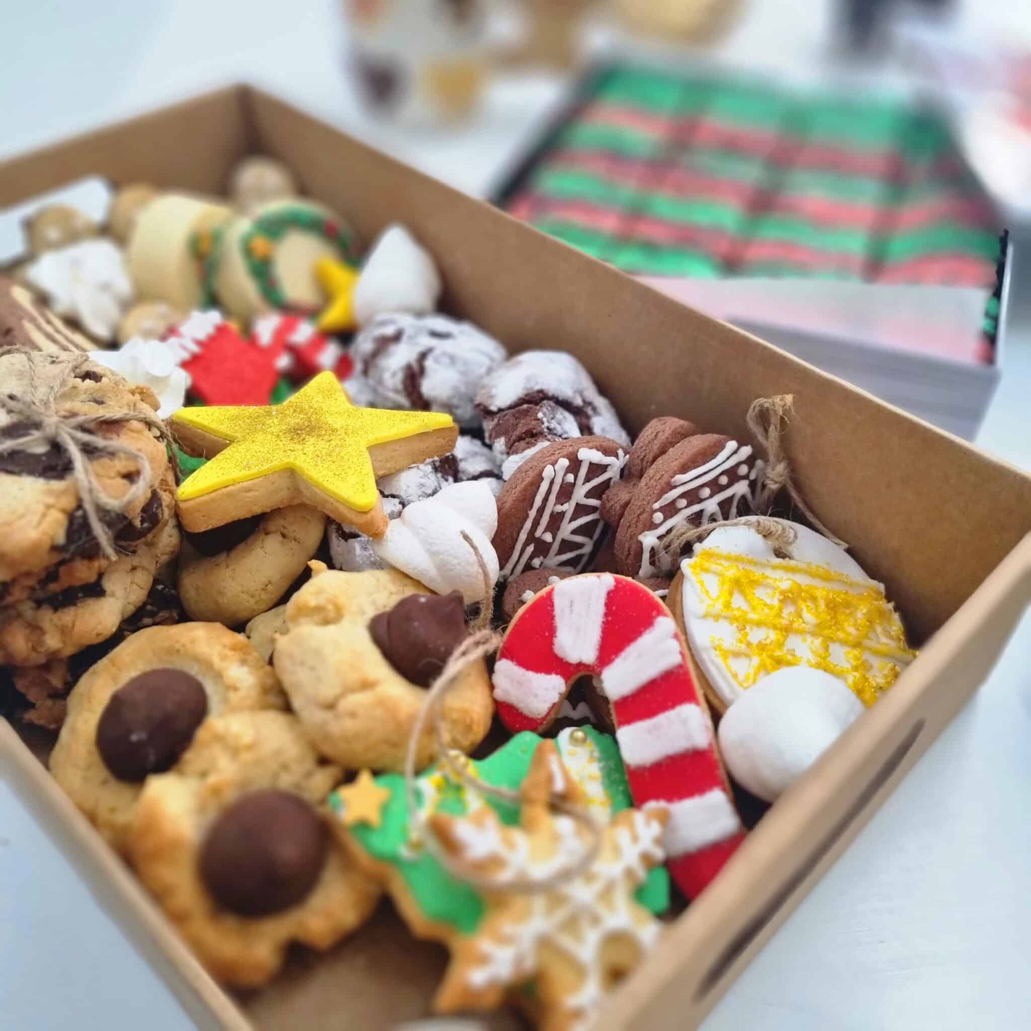 12 Cajas De Galletas Navideñas Con Ventana Transparente, Paq | Cuotas