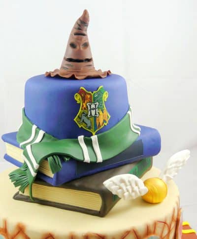 Tarta decortada con tematica Harry potter