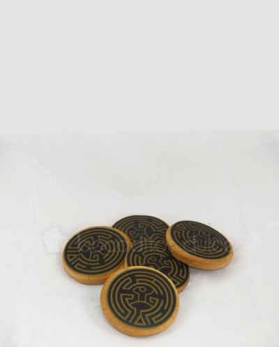 galletas decoradas con logo en papel de azúcar